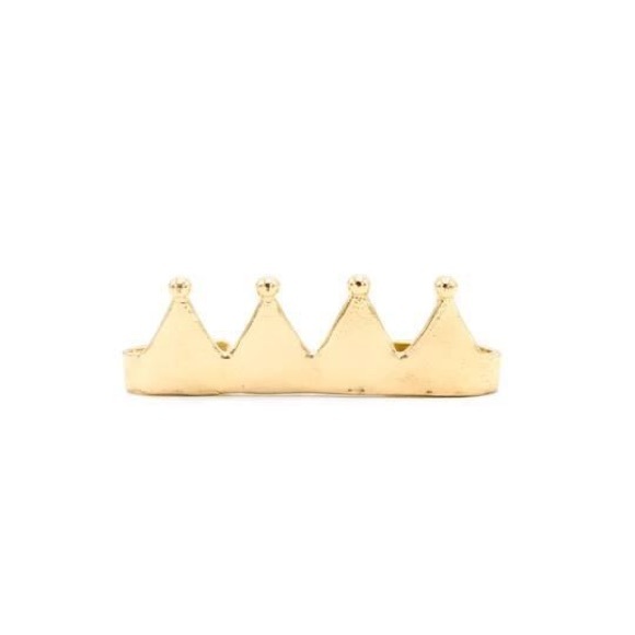 Nina Berenato Jewelry - Clearance Sale - 14k Gold Plated Crown Ear Cap by Nina